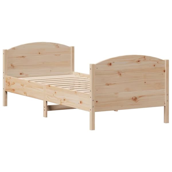 vidaXL Sengeramme uten madrass 90x190 cm heltre furu