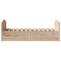 Miniatyrbilde 8 av 11: vidaXL Sengeramme uten madrass 90x190 cm heltre furu