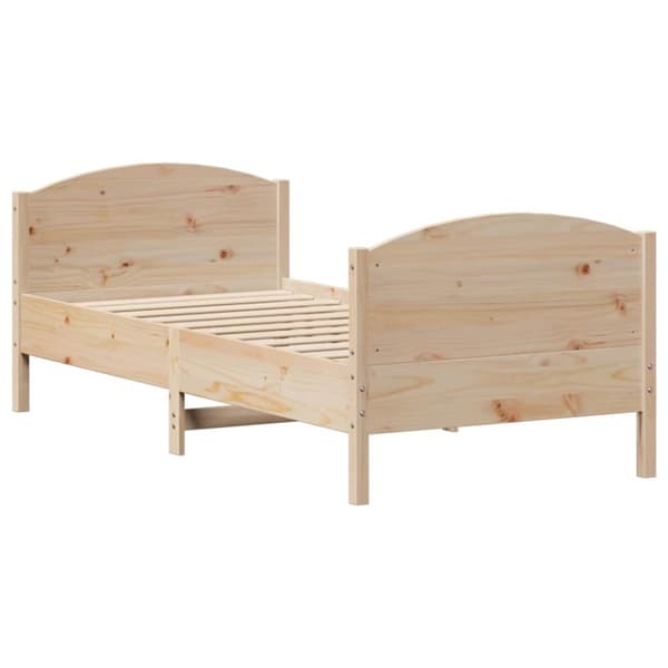 vidaXL Sengeramme uten madrass 90x190 cm heltre furu