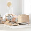 Miniatyrbilde 2 av 11: vidaXL Sengeramme uten madrass 90x190 cm heltre furu