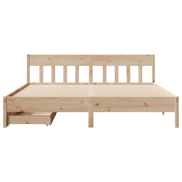 vidaXL sengeramme uden madras 180x200 cm massivt fyrretræ