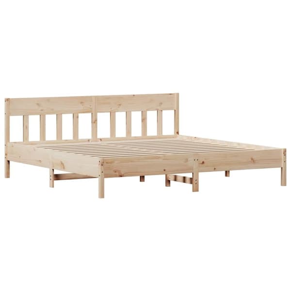 vidaXL sengeramme uden madras 180x200 cm massivt fyrretræ