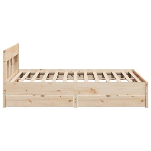 vidaXL sengeramme uden madras 180x200 cm massivt fyrretræ
