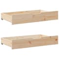 Miniatyrbilde 7 av 11: vidaXL Sengeramme med skuffer 120x190 cm heltre furu