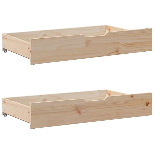 vidaXL Sängram utan madrass 100x200 cm massiv furu