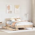 Miniatyrbilde 2 av 11: vidaXL Sengeramme uten madrass 120x190 cm heltre furu