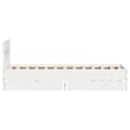 Miniatyrbilde 8 av 11: vidaXL Sengeramme uten madrass hvit 90x200 cm heltre furu