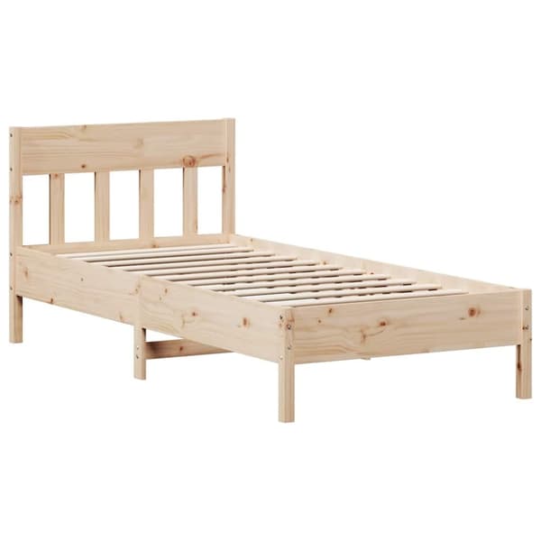 vidaXL sengeramme uden madras 90x200 cm massivt fyrretræ