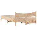 Miniatyrbilde 9 av 11: vidaXL Sengeramme med skuffer 140x200 cm heltre furu