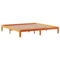 Miniatyrbilde 6 av 11: vidaXL Sengeramme med skuffer voksbrun 180x200 cm heltre furu