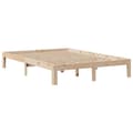 Miniatyrbilde 6 av 11: vidaXL Sengeramme med skuffer 135x190 cm heltre furu