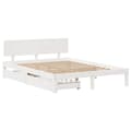 Miniatyrbillede 4 af 11: vidaXL sengeramme med skuffer 160x200 cm massivt fyrretræ hvid