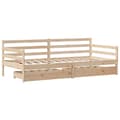 Pikkukuva 4 / 11: vidaXL Vuodesohva laatikoilla 90x200 cm täysi mänty