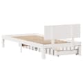 Miniatyrbilde 7 av 11: vidaXL Sengeramme med skuffer hvit 100x200 cm heltre furu