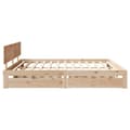 Miniatyrbilde 6 av 11: vidaXL Sengeramme med skuffer 180x200 cm heltre furu