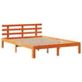 Miniatyrbilde 6 av 11: vidaXL Sengeramme med skuffer brun 140x190 cm heltre furu