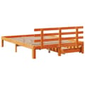Miniatyrbilde 9 av 11: vidaXL Sengeramme med skuffer brun 140x190 cm heltre furu