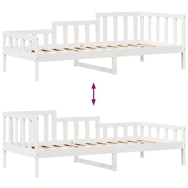 vidaXL Vuodesohva laatikoilla 90x190 cm täysi mänty