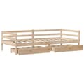 Pikkukuva 10 / 11: vidaXL Vuodesohva laatikoilla 90x200 cm täysi mänty