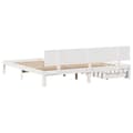 Miniatyrbillede 7 af 11: vidaXL sengeramme med skuffer 180x200 cm massivt fyrretræ hvid
