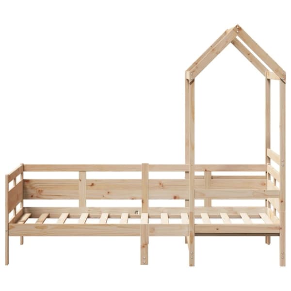 vidaXL Dagseng med tak 90x190 cm heltre furu