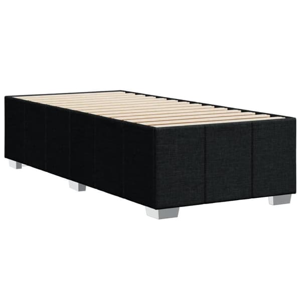vidaXL sengeramme 90x190 cm stof sort
