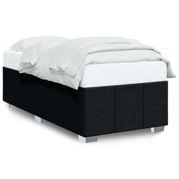 vidaXL sengeramme 90x190 cm stof sort