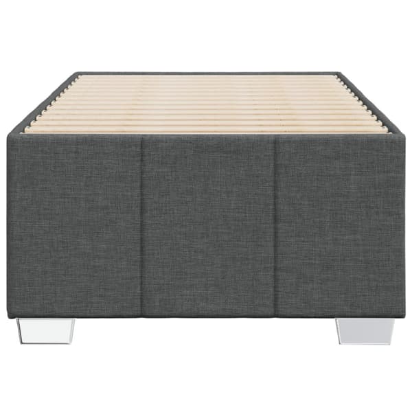vidaXL sengeramme 90x190 cm stof mørkegrå