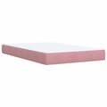 Pikkukuva 7 / 11: vidaXL Jenkkisänky patjalla pinkki 120x190 cm sametti