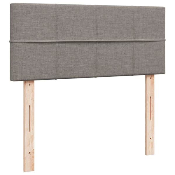 vidaXL Jenkkisänky patjalla taupe 120x190 cm kangas