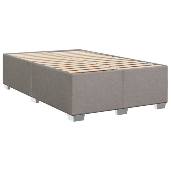 vidaXL Jenkkisänky patjalla taupe 120x190 cm kangas