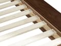 Miniatyrbilde 10 av 11: Dobbeltseng med LED-lys Brun MDF 160 x 200 cm Sengegavl i bouclé Integrerte nattbord Japansk og moderne stil Soverom Sengeramme
