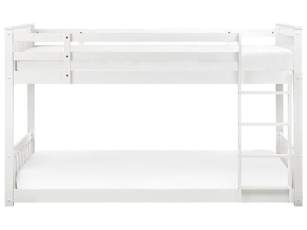 Dobbeltseng Hvit Tre Gummi Tre 90 x 200 cm Høyseng Soverom for Barn Barnerom