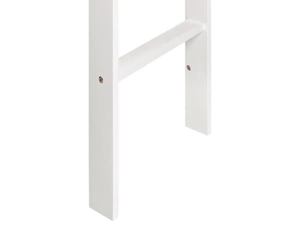 Barneseng Hvit Tre Gummi Seng 90 x 200 cm med Lamellramme Seng for Småbarn