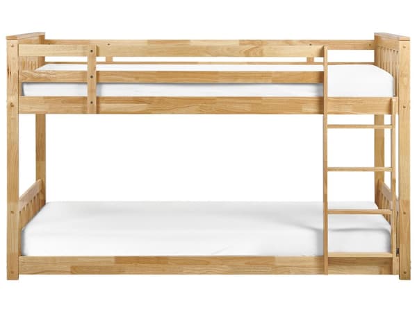 Dobbeltseng Lyst Tre Gummi Tre 90 x 200 cm Høyseng Soverom for Barn Barnerom