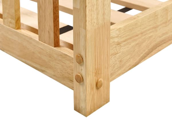 Dobbeltseng Lyst Tre Gummi Tre 90 x 200 cm Høyseng Soverom for Barn Barnerom