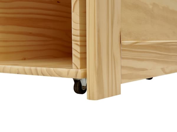 Barneseng i Lyst Tre med Oppbevaring Fururamme 90 x 200 cm Enkeltramme Moderne Design
