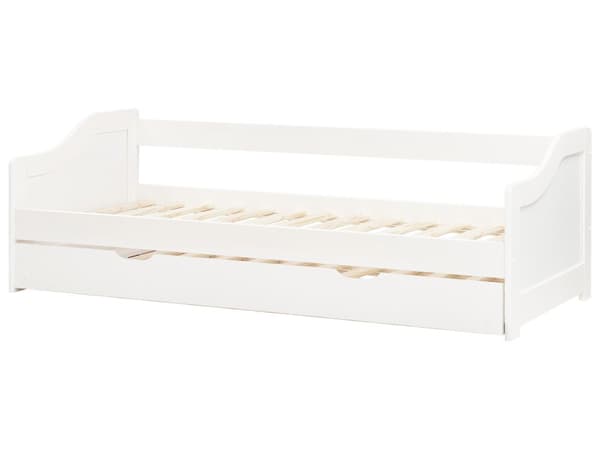 Barnsäng Vit Furu Ram 90 x 200 cm Enkel Storlek Ram