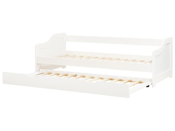 Barnsäng Vit Furu Ram 90 x 200 cm Enkel Storlek Ram