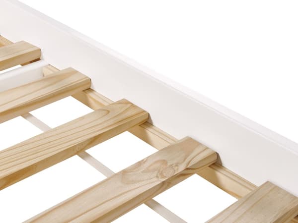 Barnsäng Vit Furu Ram 90 x 200 cm Enkel Storlek Ram