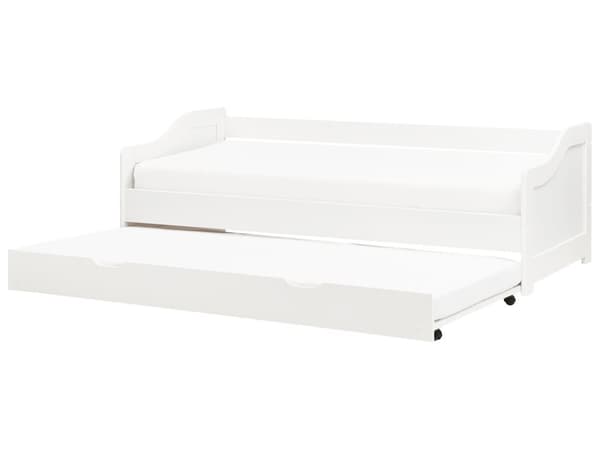 Barnsäng Vit Furu Ram 90 x 200 cm Enkel Storlek Ram