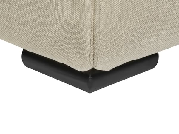 Säng Krämfärgad Polyester Tyg Stoppad Ribbad 160 x 200 cm King Size Klassisk Traditionell Design Sovrum