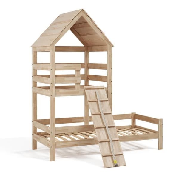 VitaliSpa Teddy barnsäng 90 x 200 cm lekplats säng, tonårssäng, lekplats