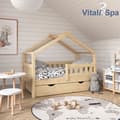 Miniatyrbild 4 av 4: Vitalispa Design barnsäng, babysäng, tonårssäng, lådor, lamellbotten
