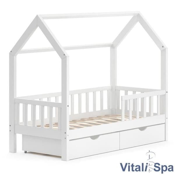 VitaliSpa Wiki barnsäng, kabinsäng, lekplatssäng, 80 x 160, 2 lådor