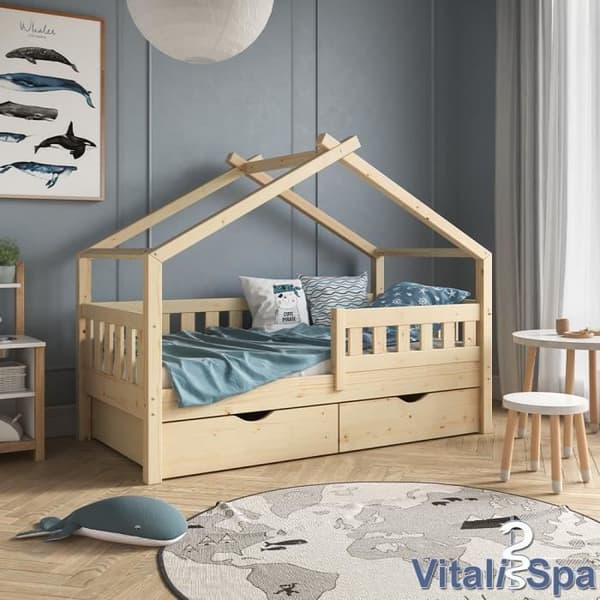 Vitalispa Design barnsäng, babysäng, tonårssäng med lådor, tonåring latur sängbotten, lådor, laturbotten