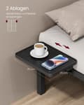 Miniatyrbillede 3 af 8: Rootz Classic Black Metal Sengeramme - Pulverlakeret Platform Seng - Heavy Duty - 190 cm x 140 cm x 41,3 cm