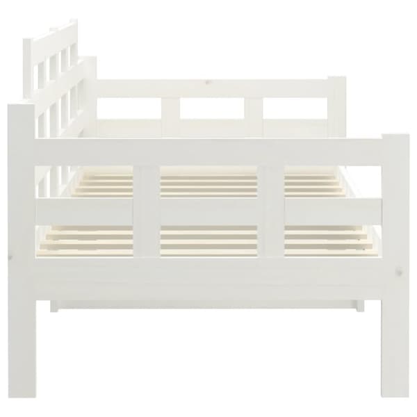 Dagbädd vit 80x200 cm massiv furu