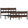 Miniatyrbilde 4 av 10: vidaXL Sengeramme uten madrass med hodegavl og fotgavl 140x190 cm