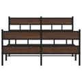 Miniatyrbilde 5 av 10: vidaXL Sengeramme uten madrass med hodegavl og fotgavl 140x190 cm